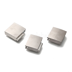 304ステンレススチール製マグネット留め具  長方形  ステンレス鋼色  42.5x16.5x5.5mm  穴：3.5x15mm&nbsp;STAS-D382-06A-P