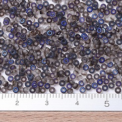 MIYUKIラウンドロカイユビーズ  日本製シードビーズ  （rr4556)アズロマット  11/0  2x1.3mm  穴：0.8mm  約1111個/10g&nbsp;X-SEED-G007-RR4556