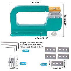 アルミレザースカイビングマシン  ブレード＆レンチ＆ローラー付きパーツ  ボックスサイズ：7.8x20x15cm&nbsp;TOOL-WH0130-05