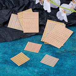 9スタイルの合金メタルステッカー  石膏アロマセラピー用  混合図形  3~68x3.2~44x0.3mm&nbsp;DIY-TA0010-36