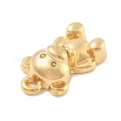 304ステンレスペンダント  PVD真空メッキ  クマのチャーム  18KGP本金メッキ  22x13.5x6.5mm  穴：2mm&nbsp;STAS-R155-004G