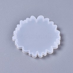 シリコンモールド  レジン型  UVレジン用  エポキシ樹脂ジュエリー作り  花  ホワイト  87x8mm&nbsp;LS-DIY-F041-16A