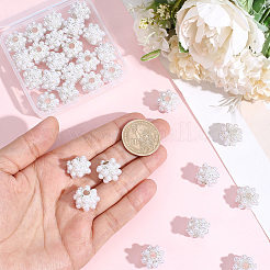 樹脂と合金のヨーロッパビーズ10個  大穴ビーズ  ロンデル  ホワイト  15.5~16.5x12.5~13mm  穴：4.3mm&nbsp;FIND-PA0001-50
