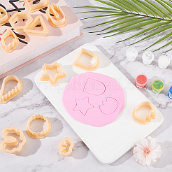 プラスチック粘土プレス金型セット  粘土カッター  クレイモデリングツール  ハート/ティアドロップ/スター  モカシン  20~57x15~49x15mm  24スタイル  1個/スタイル  24個/セット&nbsp;TOOL-WH0125-71
