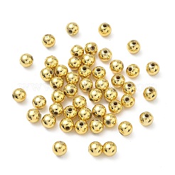メッキアクリルビーズ  ラウンド  ゴールドカラー  直径約6mm  穴：1mm&nbsp;X-PL682-2