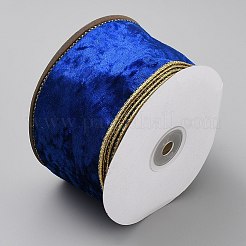 ポリエステルリボン  衣類用アクセサリー  ギフトデコレーション  藤紫色  2-5/8インチ（66mm）  約10.00ヤード（9.14m）/ロール&nbsp;OCOR-WH0105-036