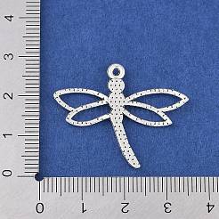 合金のチベット風チャーム  カドミウムフリー＆鉛フリー  トンボ  アンティークシルバー  27x32x2mm  穴：2mm&nbsp;TIBEP-4658-AS-LF