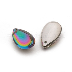 ガラスチャーム  ティアドロップ  ミックスカラー  22x13x8.8mm  穴：1.4mm&nbsp;RGLA-L024-A01