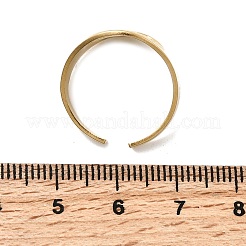 304ステンレススチールオープンカフリング  ツリー  イオンプレーティング（ip）  18KGP本金メッキ  15mm  内径: 調節可能&nbsp;RJEW-K248-18G
