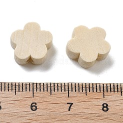 シマウッドビーズ  花  パパイヤホイップ  11.5x12.5x5.5mm  穴：2.5mm&nbsp;WOOD-G023-10