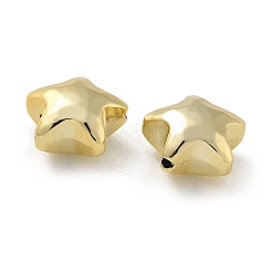 メッキアクリルビーズ  スター  黄金メッキ  18x19x11mm  穴：1.9mm&nbsp;X-PACR-Q008-13G