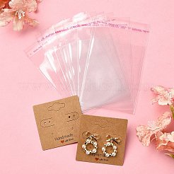正方形の紙イヤリングディスプレイカード30個。  イヤリングを表示するためのジュエリーディスプレイカード  30個のoppセロハンバッグ付き  ペルー  カード：5x5センチメートル&nbsp;EDIS-YW0001-06A