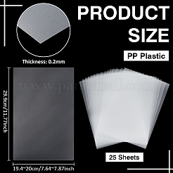 Ppプラスチックシート  長方形  透明  299x194~200x0.2mm&nbsp;FIND-WH0148-741