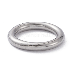変色しない304ステンレススチール製リンクリング  リング  ステンレス鋼色  28x4mm  内径：20mm&nbsp;STAS-C037-27C-P