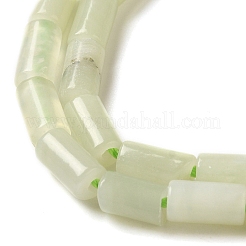 天然新しいヒスイの​​ビーズ連売り  コラム  8x4mm  穴：0.7mm  約48個/連  15.35~15.43''（39~39.2センチメートル）&nbsp;G-B091-A12-01