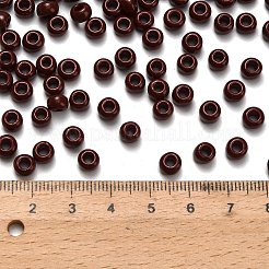 トーホー 3/0ラウンドビーズ  日本製シードビーズ  （46)つの不透明なオックスブラッド  5.5mm  穴：1.5mm  約60個/10g&nbsp;X-SEED-TR03-0046