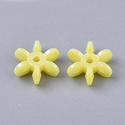 不透明なアクリルビーズ  ABカラーメッキ  スターフレーククリスマスビーズ  ミックスカラー  13x11.5x5mm  穴：1.6mm  約2777個/500g&nbsp;MACR-S299-010