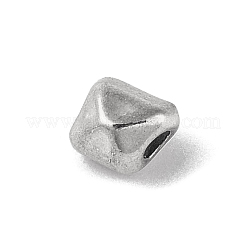 304ステンレススチールビーズ  ナゲット  ステンレス鋼色  5.5x5x5.5mm  穴：1.8mm&nbsp;STAS-M071-01B-P