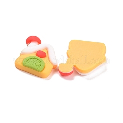 樹脂カボション  クリスマステーマ  ハウス  ミックスカラー  22x20x5.5mm&nbsp;CRES-D004-08