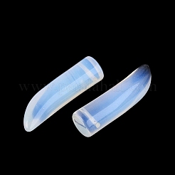 オパールペンダント  牛角のお守り  35~38x10~14x10~11mm  穴：1.2~1.5mm&nbsp;G-Q602-10L