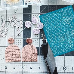 シルクスクリーン印刷ステンシル  木に塗るため  DIYデコレーションTシャツ生地  言葉  12.7x10cm&nbsp;DIY-WH0341-037