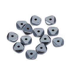 非磁性合成ヘマタイトビーズ連売り  多面カット  4x4x1.5mm  穴：0.8mm  約272個/連  15.86インチ（40.3cm）&nbsp;G-I273-31A