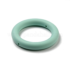 リングシリコンフォーカルビーズ  銀  65x10mm  穴：3mm  内径：46mm&nbsp;SIL-R013-02G
