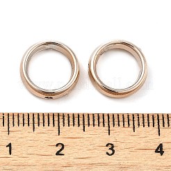 CCBプラスチックビーズフレーム  ローズゴールド  12x3.5mm  穴：1.5mm&nbsp;CCB-H001-01B-RG