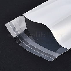 レクタングルセロハンのOPP袋  吊り下げ穴付きトップセルフシールバッグ  ホワイト  17x9x0.01cm  穴：7mm  インナーサイズ：14.6x9センチメートル&nbsp;OPC-F005-05B