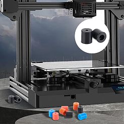 シリコンショックアブソーバー 16色 4個  減衰スタンドオフ  コラム  ミックスカラー  16x16mmと18x18mm  穴：4mmと8mm  4個/カラー&nbsp;FIND-OC0002-12