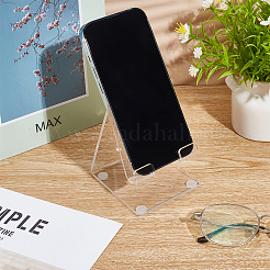 アクリル携帯電話ホルダー  透明  85x71x89mm&nbsp;AJEW-WH0270-181