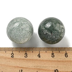 家庭やオフィスのデスクトップの装飾に最適な天然翡翠の丸いボールの置物像  20mm&nbsp;G-P532-02A-18