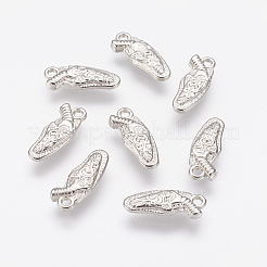 CCBプラスチックペンダント  銃  プラチナ  21x18x3mm  穴：2mm&nbsp;CCB-J035-031P