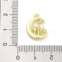 合金ペンダント  ゴールドカラー  ムーン  17x13x3mm  穴：1.4mm&nbsp;FIND-M078-01D-G