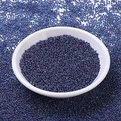 MIYUKIラウンドロカイユビーズ  日本製シードビーズ  11/0  （rr346)マット透明オリーブab  2x1.3mm  穴：0.8mm  約50000個/ポンド&nbsp;SEED-G007-RR0346