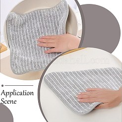 吊り下げ可能な繊維製クリーニングクロス  四角い布巾  ゲインボロ  242~250x242~250x4mm&nbsp;AJEW-WH20033-060B