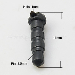 プラスチック携帯防塵プラグ  ミックスカラー  16mm  ピン：3.5mm  穴：1mm&nbsp;FIND-H022-M