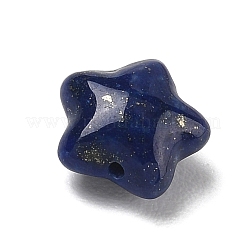 天然石ラピスラズリビーズ  幾何学模様のビーズ  スター  10x10.5x6mm  穴：1mm&nbsp;G-T149-01F