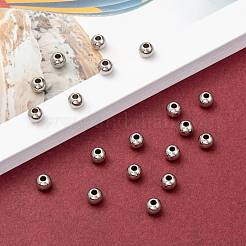 変色防止316ステンレススチールスペーサービーズ  ロンデル  ステンレス鋼色  6x5mm  穴：2mm&nbsp;STAS-G176-46P-C