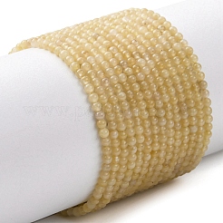 天然石トパーズ翡翠ビーズ連売り  ラウンド  2~2.5mm  穴：0.5mm  約174~178個/連  14.96''~15.16''（38~38.5センチメートル）&nbsp;G-Z116-A11-2mm