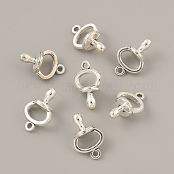 合金のチベット風チャーム  ニップルチャーム  アンティークシルバー  20.5x13x9mm  穴：2mm&nbsp;FIND-CJC0018-03AS