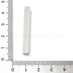 変色しない304ステンレススチールペンダント  長方形  ステンレス鋼色  40x5x5mm  穴：3mm&nbsp;STAS-D039-02B-P