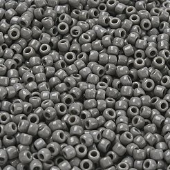 トーホー 6/0ラウンドビーズ  日本製シードビーズ  （53d）不透明なダークグレー  4mm  穴：1.5mm  約168個/10g&nbsp;X-SEED-TR06-0053D