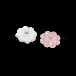 プラスチックビーズ  模造ゼリー  花  ミックスカラー  8.5x4mm  穴：2.5mm  約4545個/500g&nbsp;KY-F023-07D