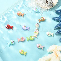 13色亜鉛合金ビーズ13個  エンマエルと  魚  ミックスカラー  15x9x6mm  穴：1.6mm  1pc /カラー&nbsp;FIND-CJ0003-22
