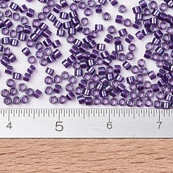 MIYUKIデリカビーズ  シリンダー  日本製シードビーズ  11/0  （db1756)輝く紫色の裏地アメジストab  1.3x1.6mm  穴：0.8mm  約2000PCS /ボトル  10 G /ボトル&nbsp;SEED-JP0008-DB1756