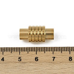 304ステンレススチール製マグネット留め具  コラム  ゴールドカラー  20.5x9.5mm  穴：6.5mm&nbsp;STAS-C127-16G
