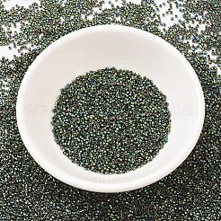 MIYUKIデリカビーズ  シリンダー  日本製シードビーズ  11/0  （db0027)メタリックダークグリーンアイリス  1.3x1.6mm  穴：0.8mm  約20000個/袋  100 G /袋&nbsp;SEED-J020-DB0027