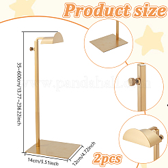 バッグ収納用の調節可能なステンレス製ディスプレイスタンド  ゴールドカラー  12x14x35~60cm&nbsp;ODIS-WH0043-163