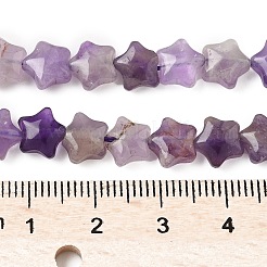 天然アメジストスタービーズ連売り  7.5x8x4.5mm  穴：0.8mm  約54~56個/連  15.12''~15.20''（38.4~38.6センチメートル）&nbsp;G-Z080-A04